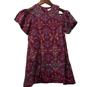 Jak & Peppar GUC size 6 Bohemian Red Patterned Dress